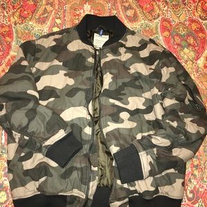 H&M Camo Bomber